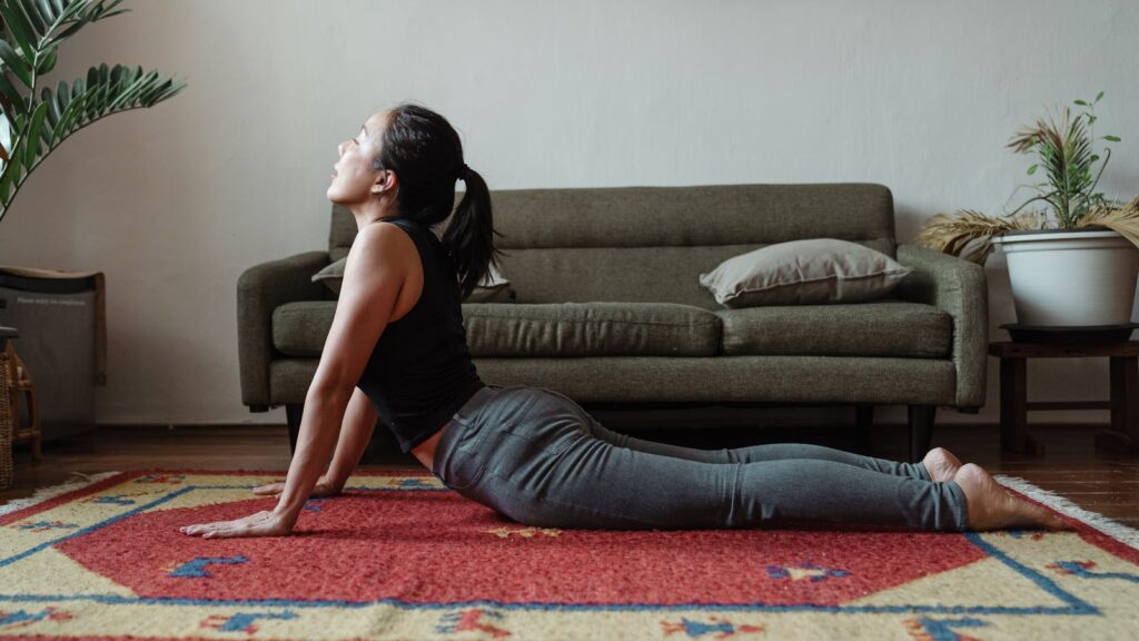 Woman Doing Yoga Pose